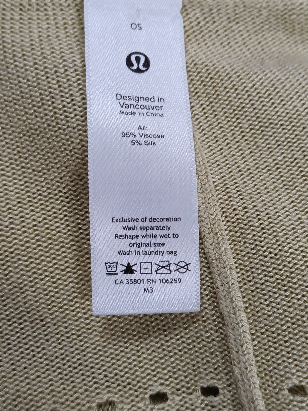 Lululemon Athletica Open Mind Silk Blend Wrap - Picture 6 of 7